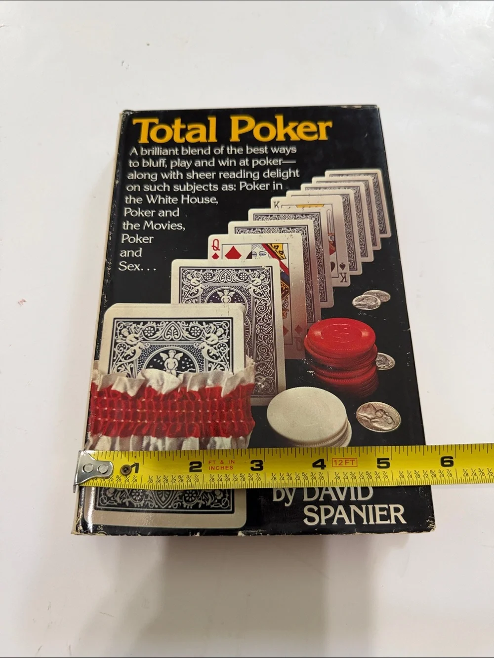 Total Poker by David Spanier- Black Hardcover Book